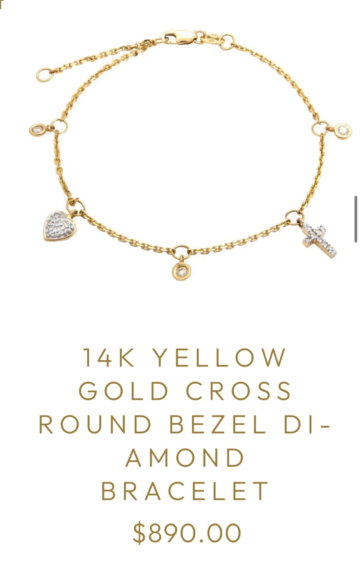 14kt yellow gold and diamond