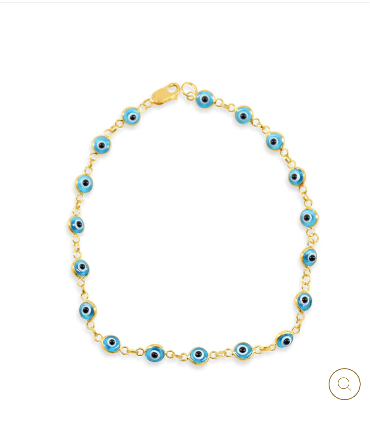 Ojitos bracelet light blue