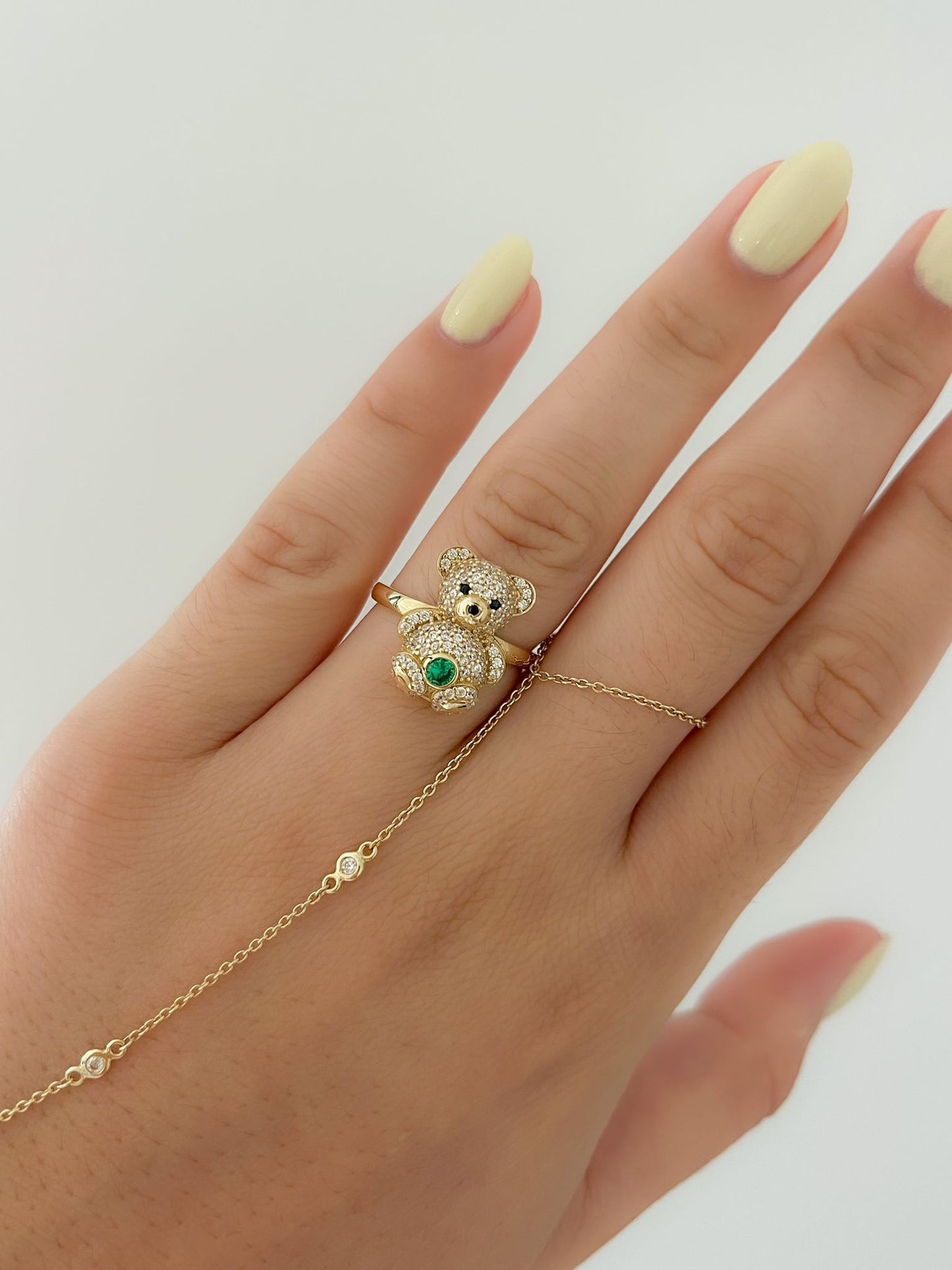 Oso + Green Stone Ring