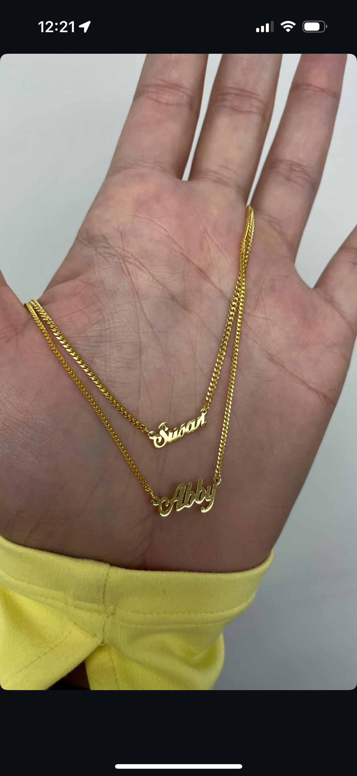 Custom necklace Isabella