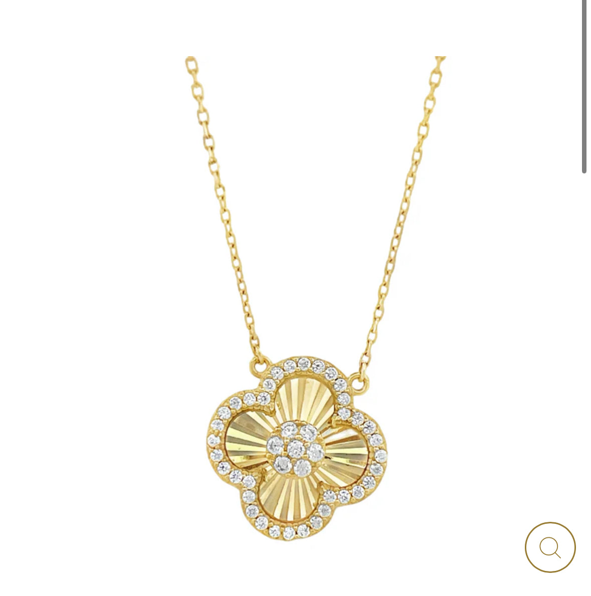 New clv zirconia necklace