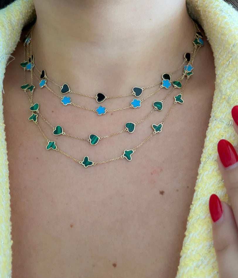 Flor verde necklace