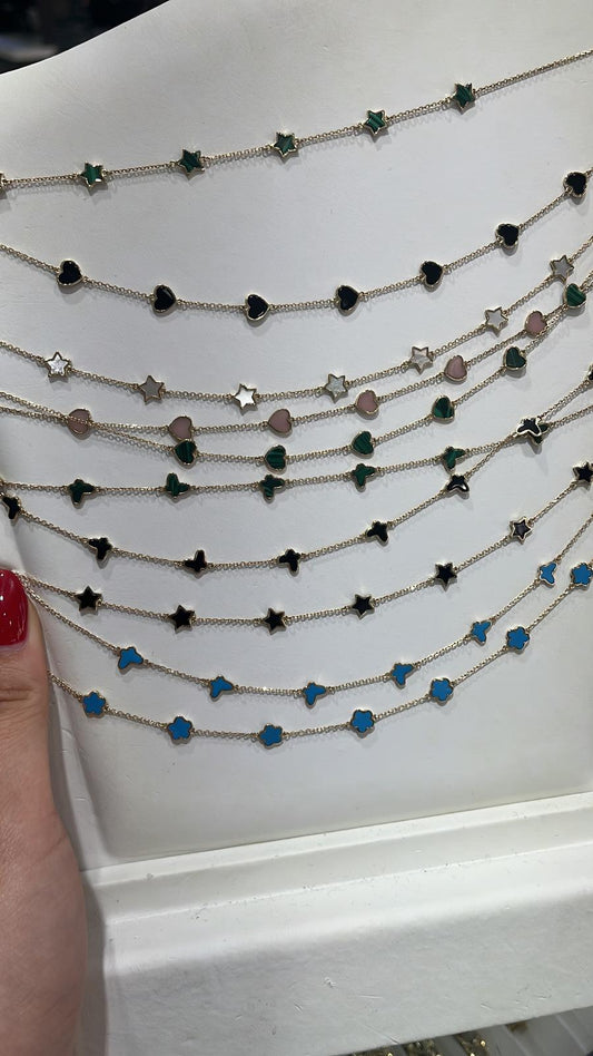Flor verde necklace