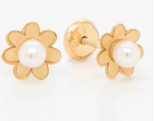 Florecita + Perla Girls Earrings