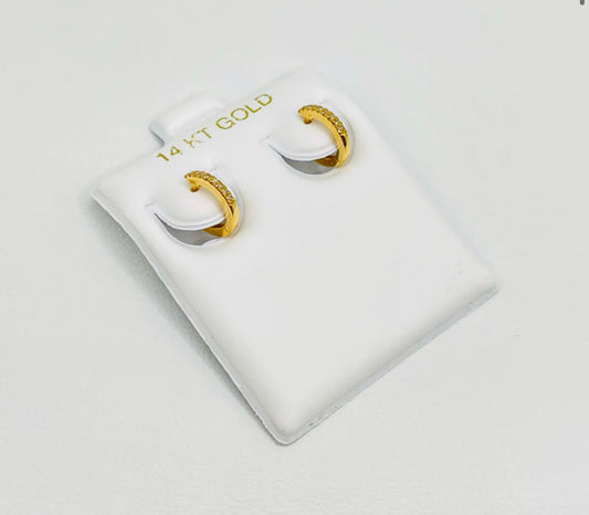 8.6 mm Diamond Micro Pavé Hoops
