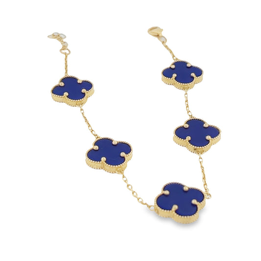 blue clover bracelet