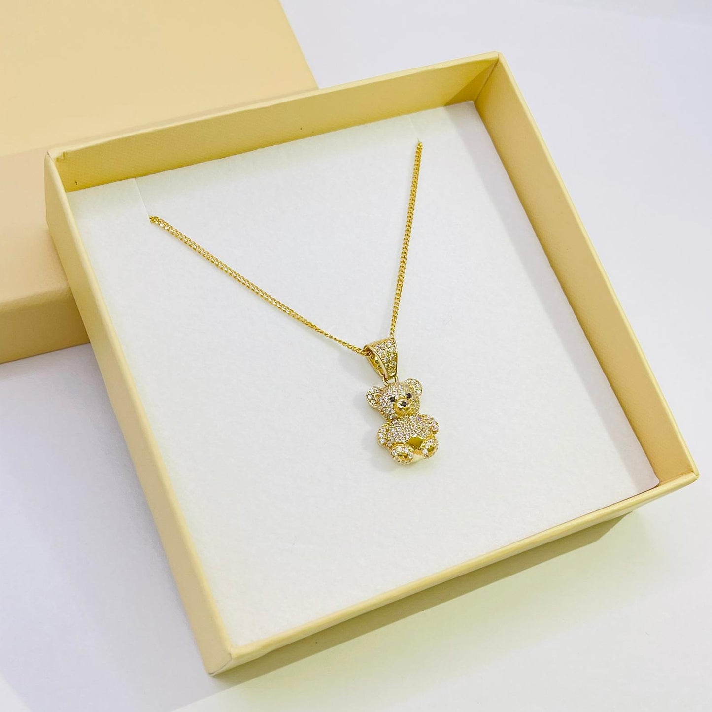Cuban 1mm 20” And Oso Cz Necklace