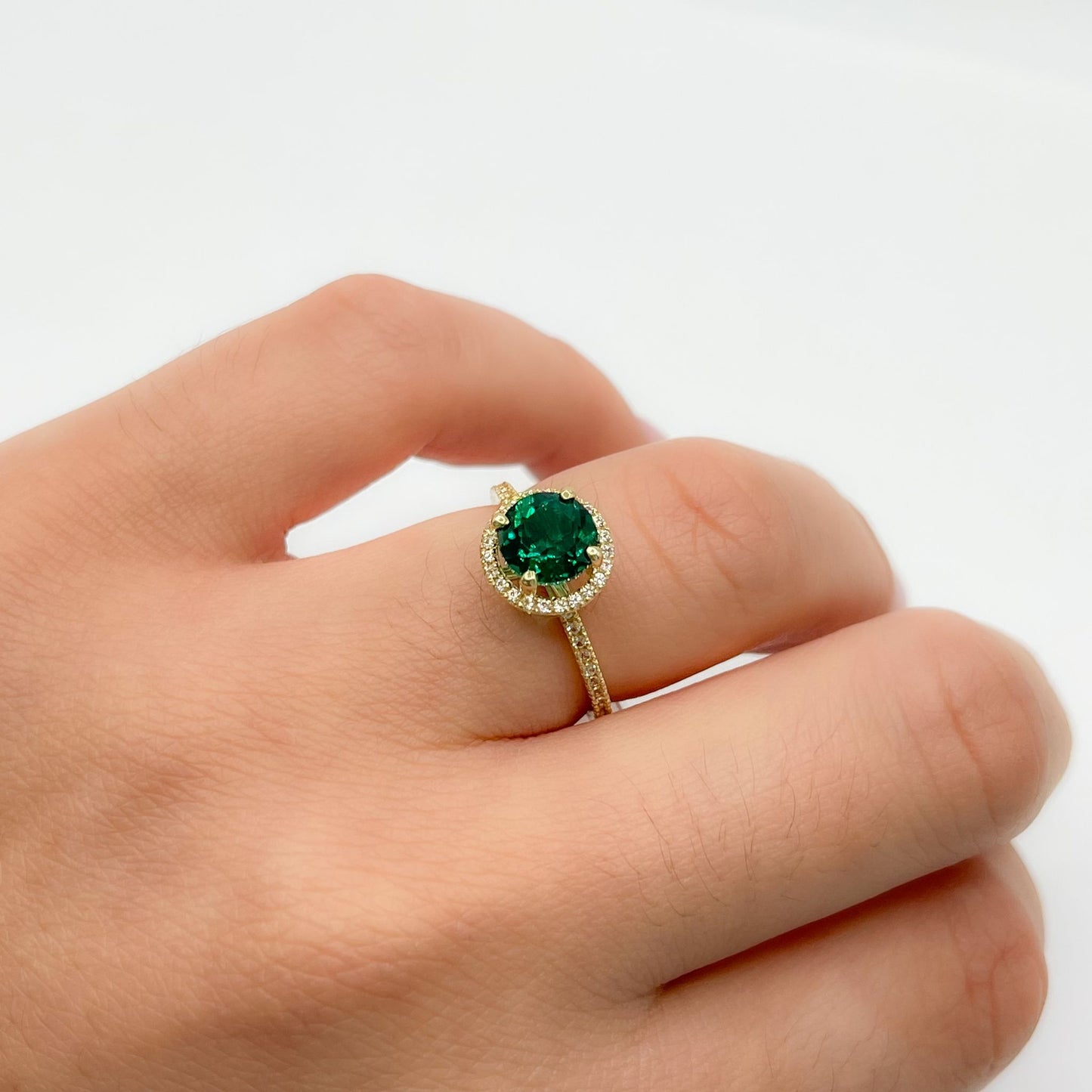 Green Sapphire Gemstone Ring